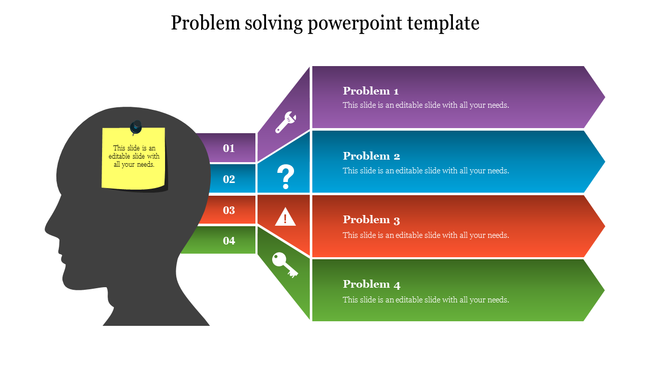 Process of Problem Solving PowerPoint Template Presentation